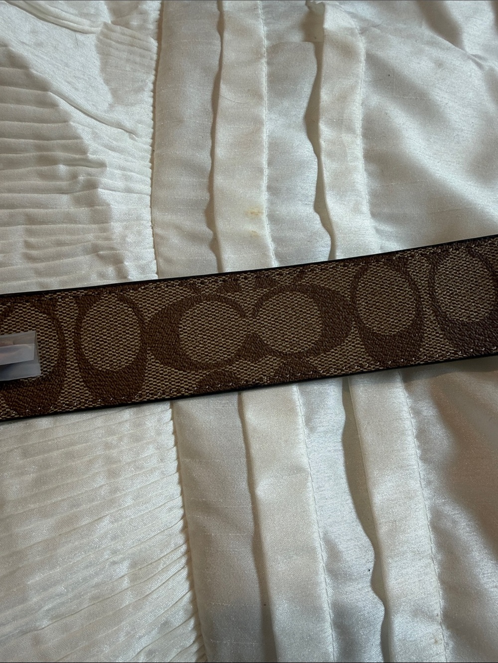 Coach Brown and tan/cream Designer Monogram Canvas Bag Strap - Picture 2 of 4
